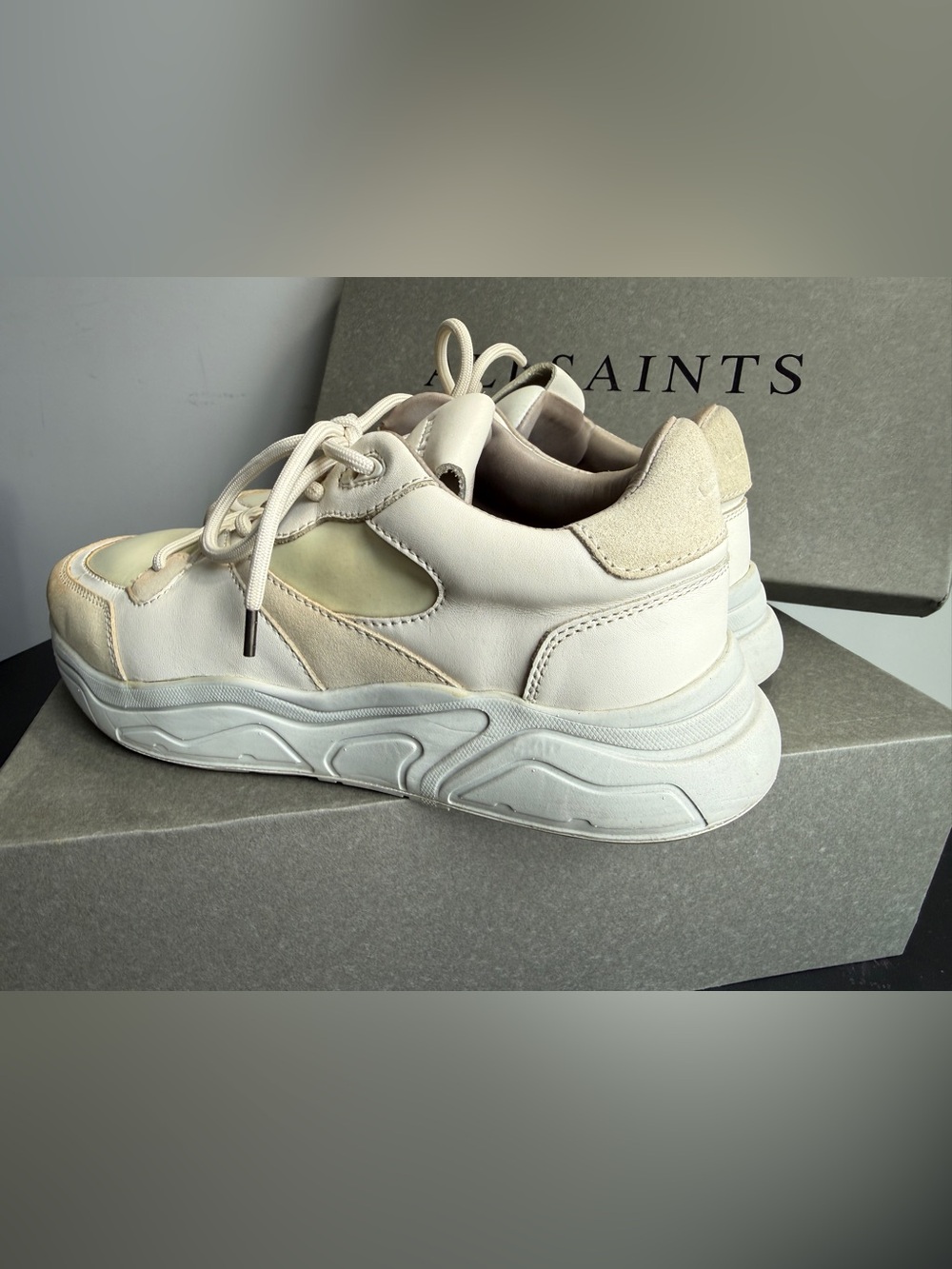 AllSaints VERGE RUNNER Leather Shoe - Picture 10 of 16